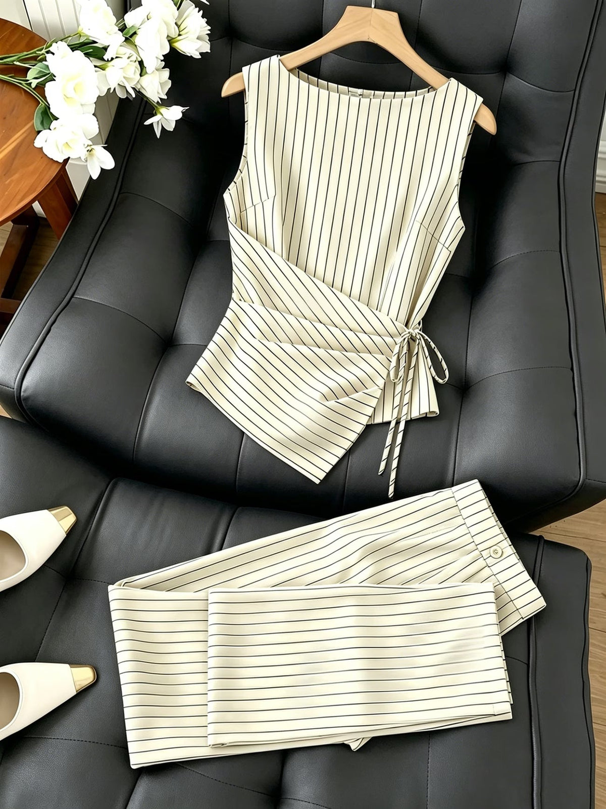 Luxe Pinstripe Co-Ord Set🖤