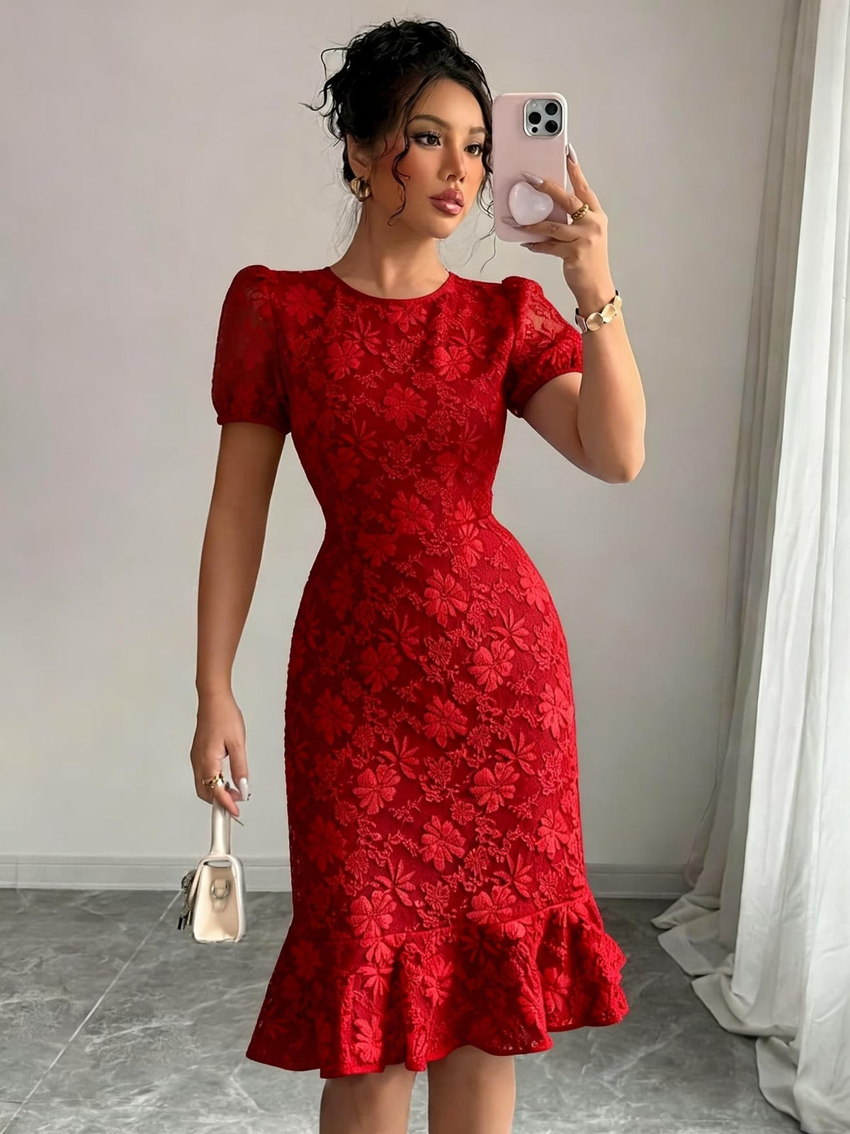 Women’s Summer Floral Bodycon Party Dress
