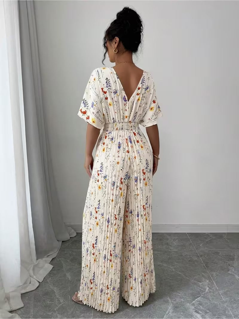 Scarlet Grace Pleated Jumpsuit