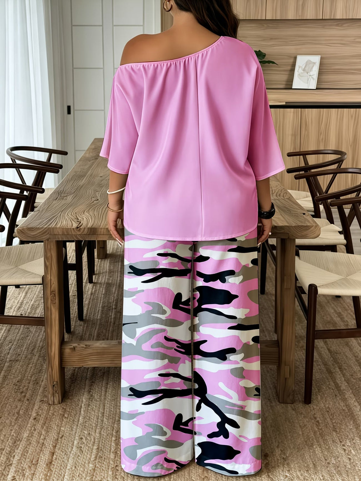 Neon Queen Camo Lounge Co-Ord Set