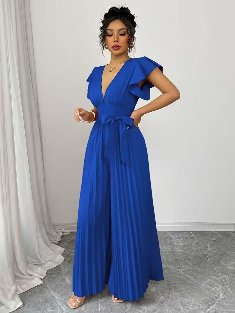 Scarlet Grace Pleated Jumpsuit
