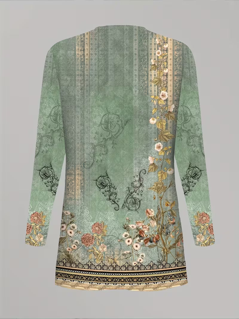 Women’s 3pcs Floral Cardigan, Vest & Pants Set