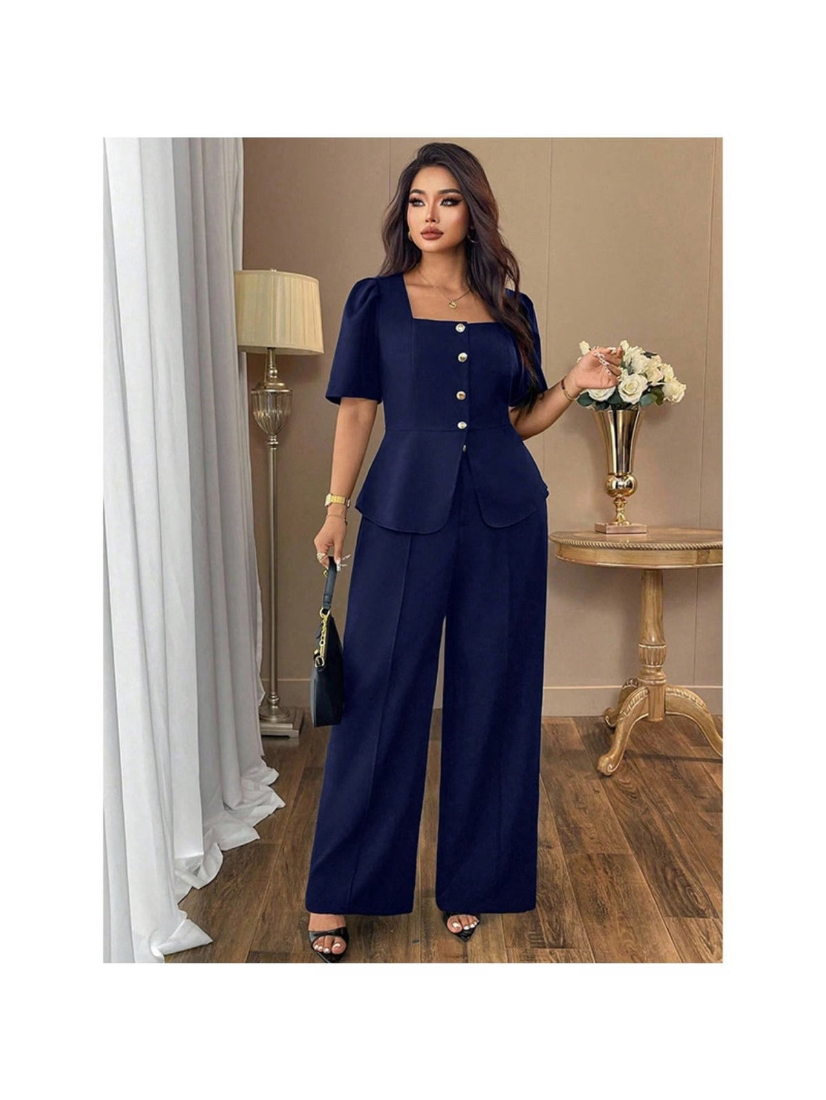 RoseAura Plus Size Co-Ord Set