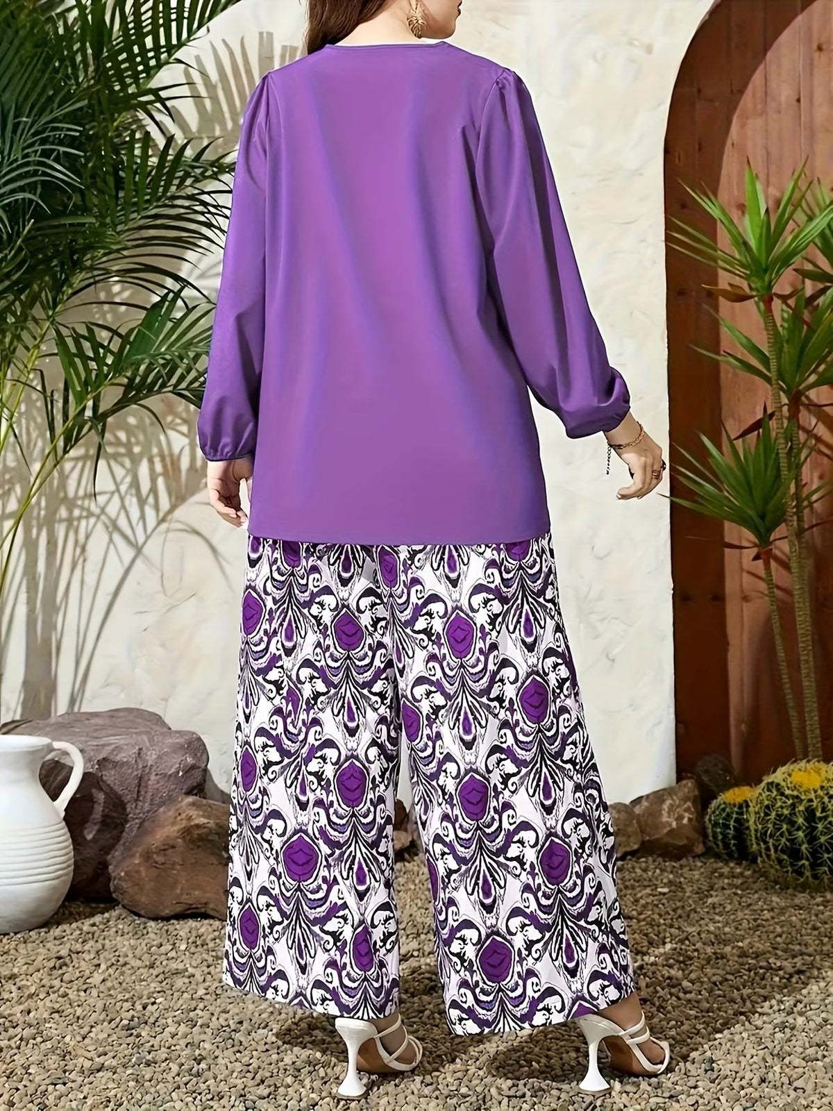 Floral Breeze Wide-Leg Set