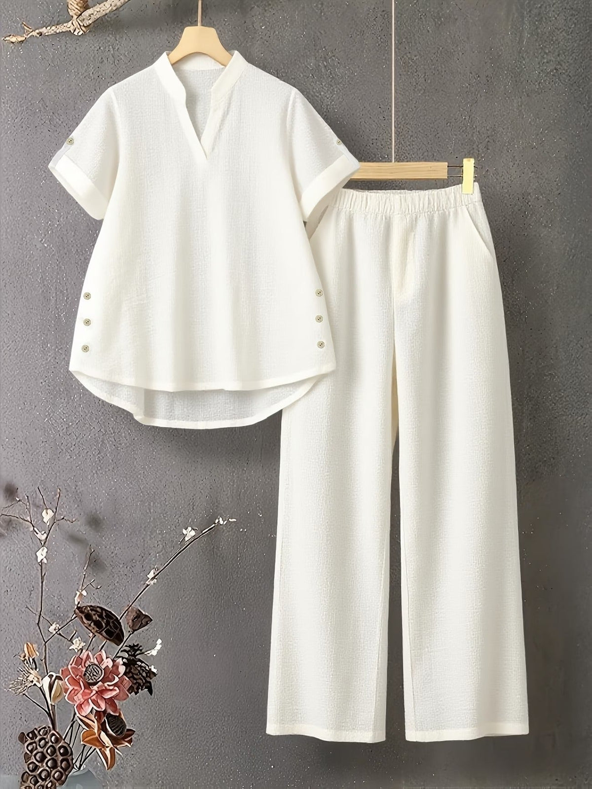 Veloura V-Neck Lounge Duo