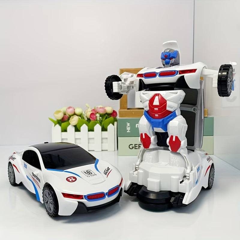 DAYS Transforming Sports Car Toy with Lights & Music
