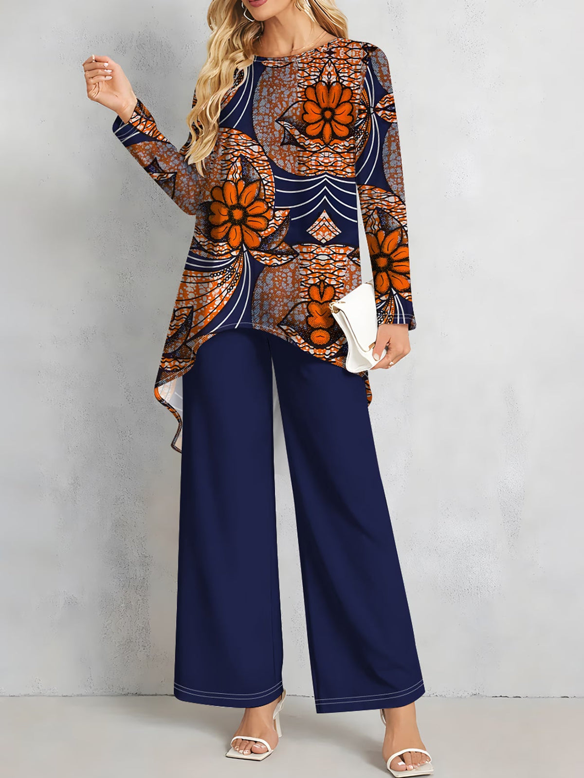 Floral Elegance Long Sleeve Co-Ord Set