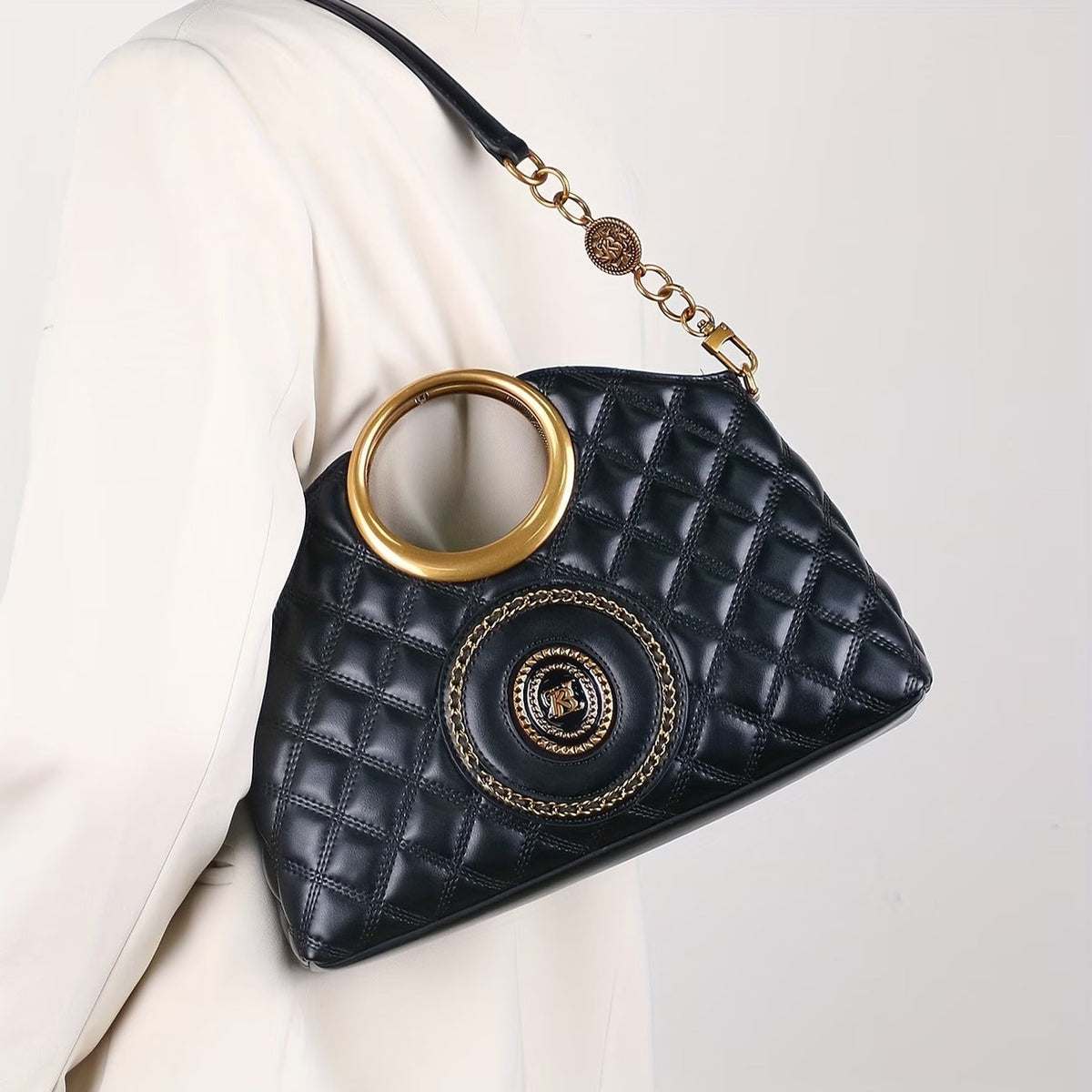 Elara Quilted Crossbody Bag