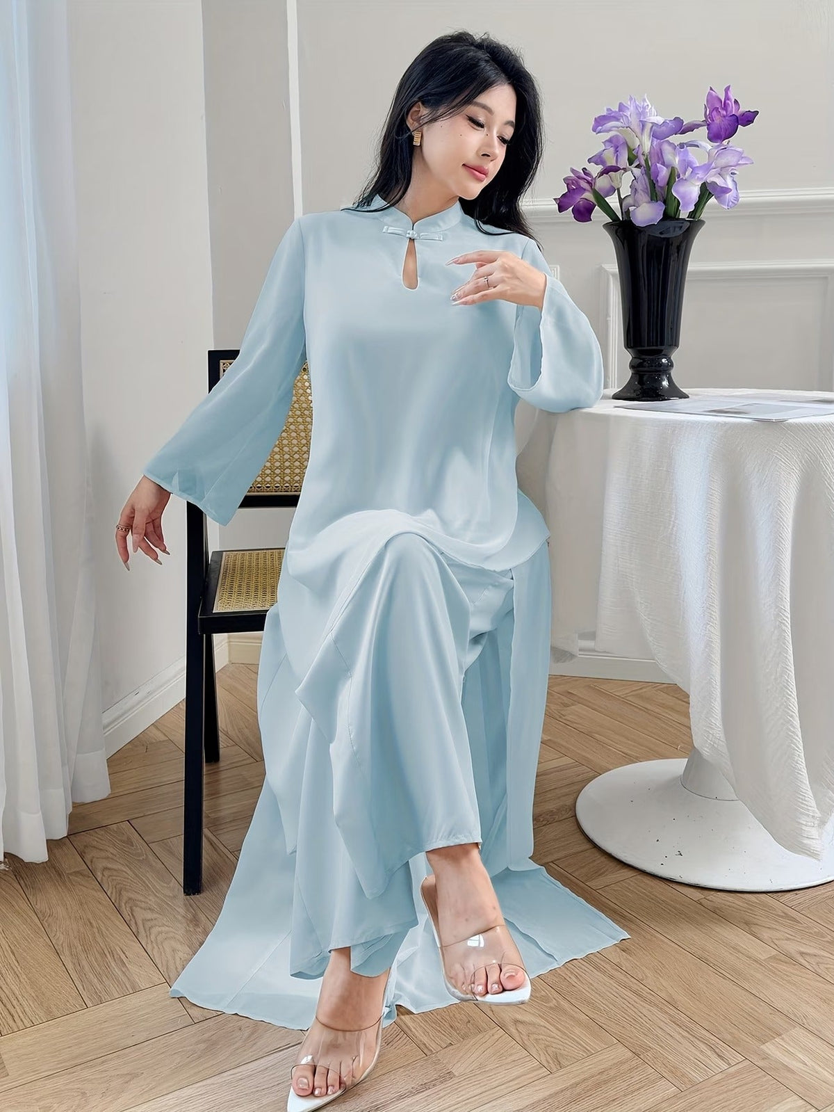 PearlMist Chiffon Outfit