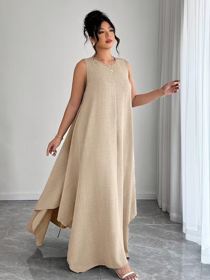 Elegant Tie-Belt A-Line Dress💖