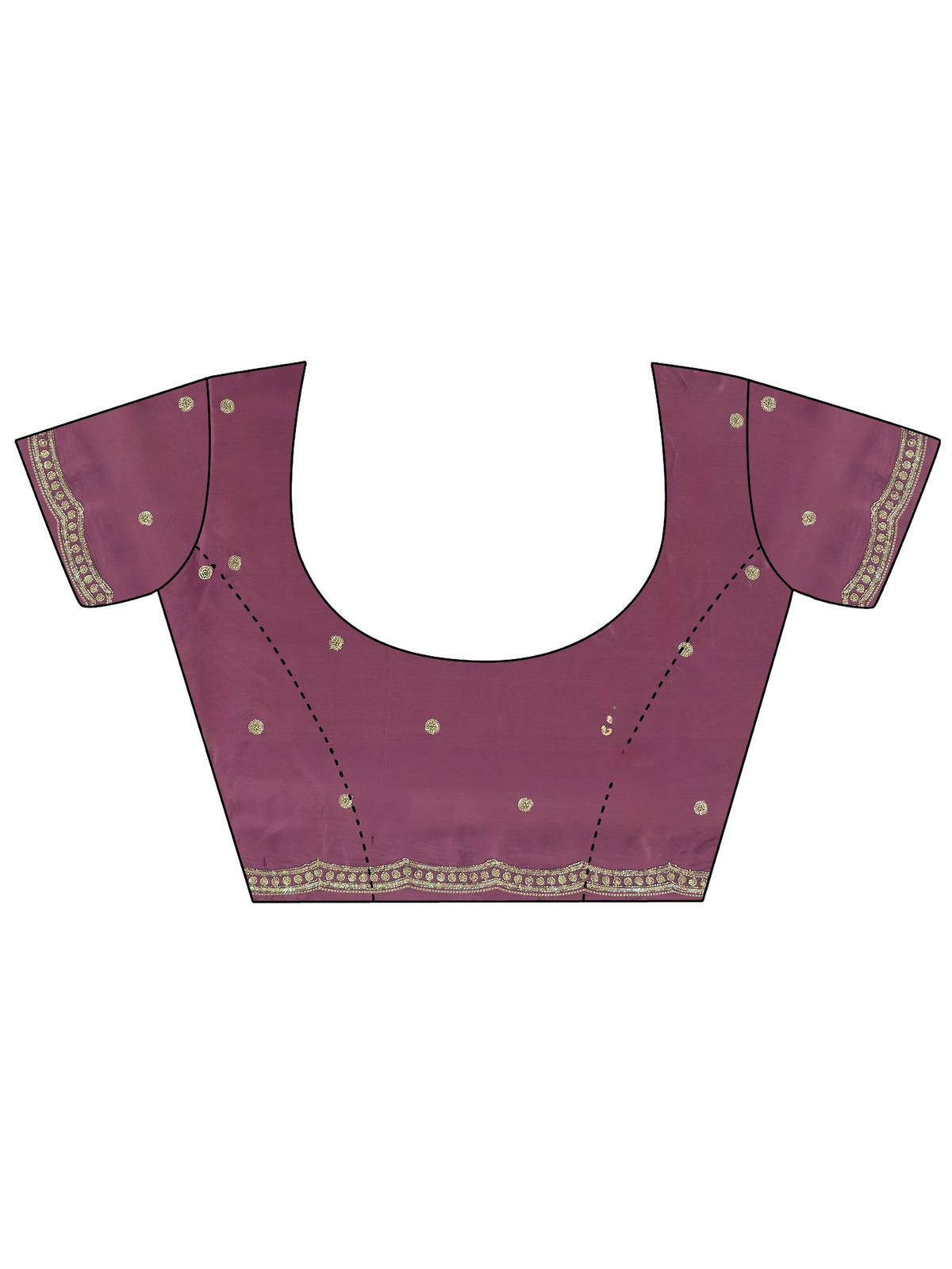 Anouk Mauve Embellished Silk Blend Saree
