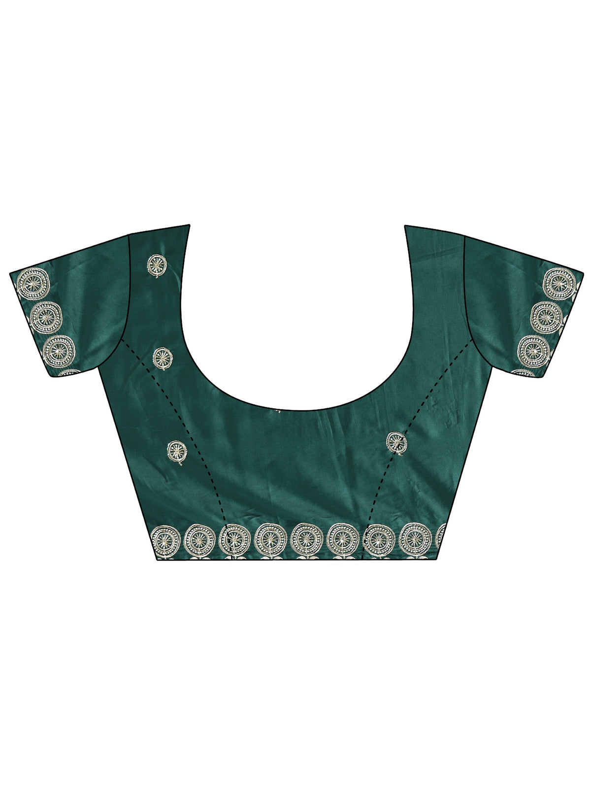 Anouk Mustard Embroidered Silk Blend Saree