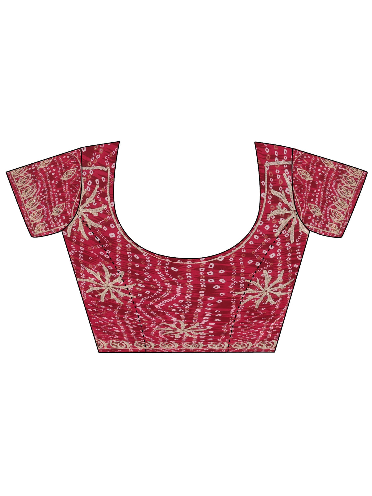 Anouk Dusty Rose Pink Floral Embellished Tissue Saree