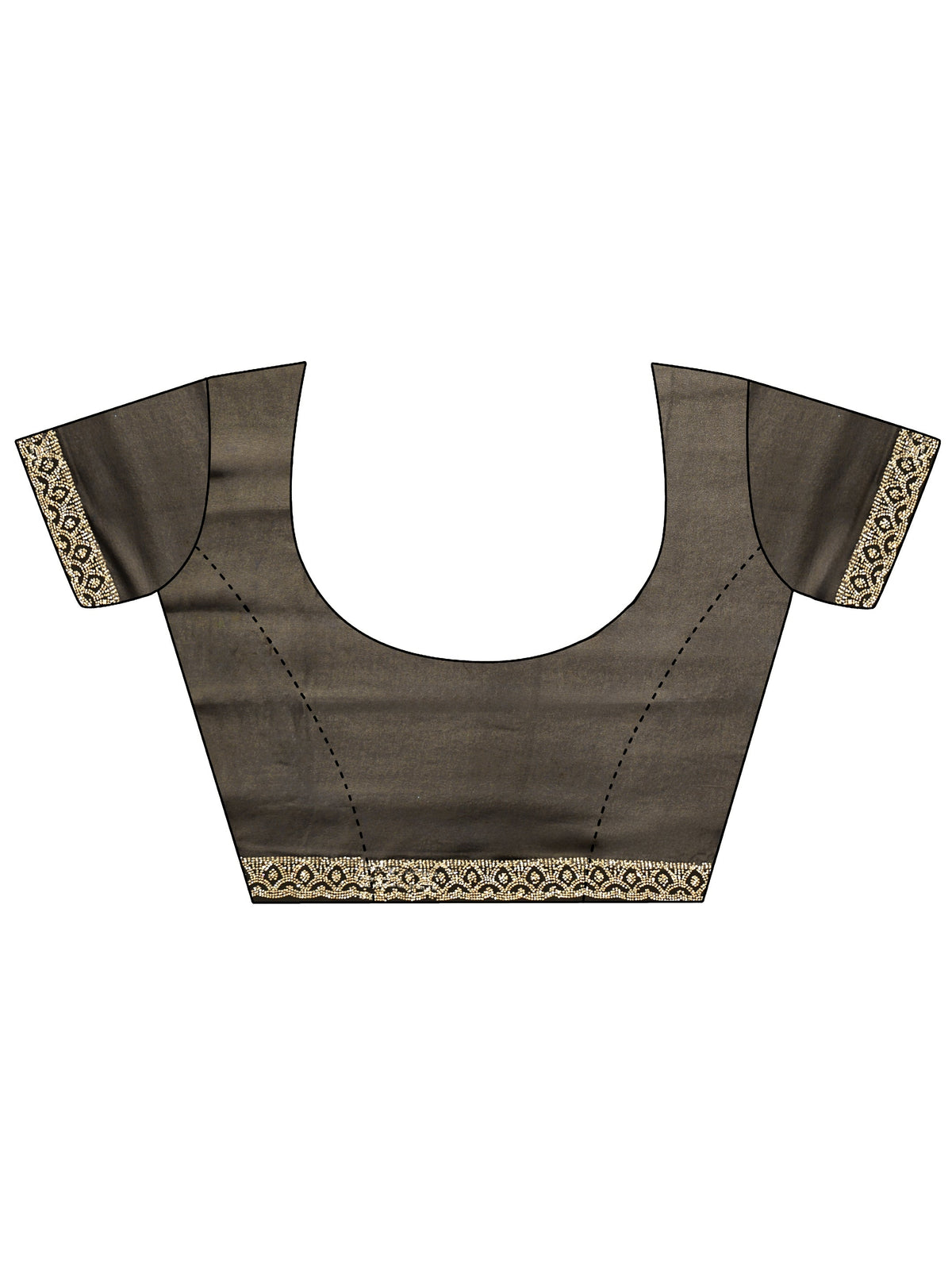 Anouk Art Black Floral Embroidered Georgette Saree