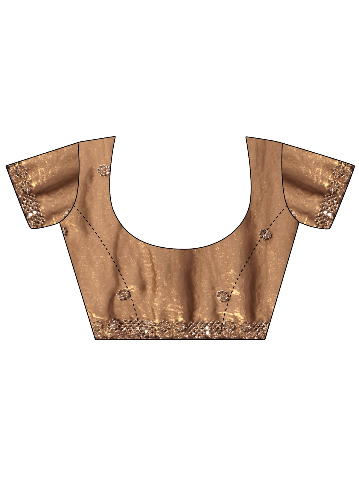 Anouk Art Green Embellished Tissue Saree