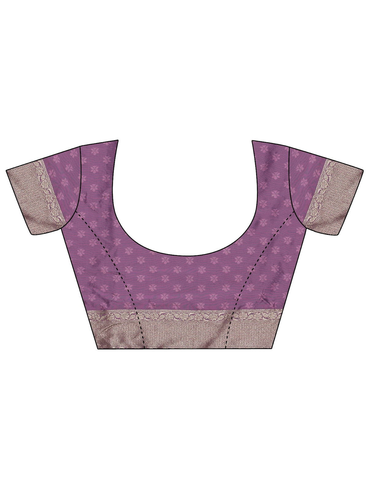 Anouk Lavender Banarasi Silk Blend Saree
