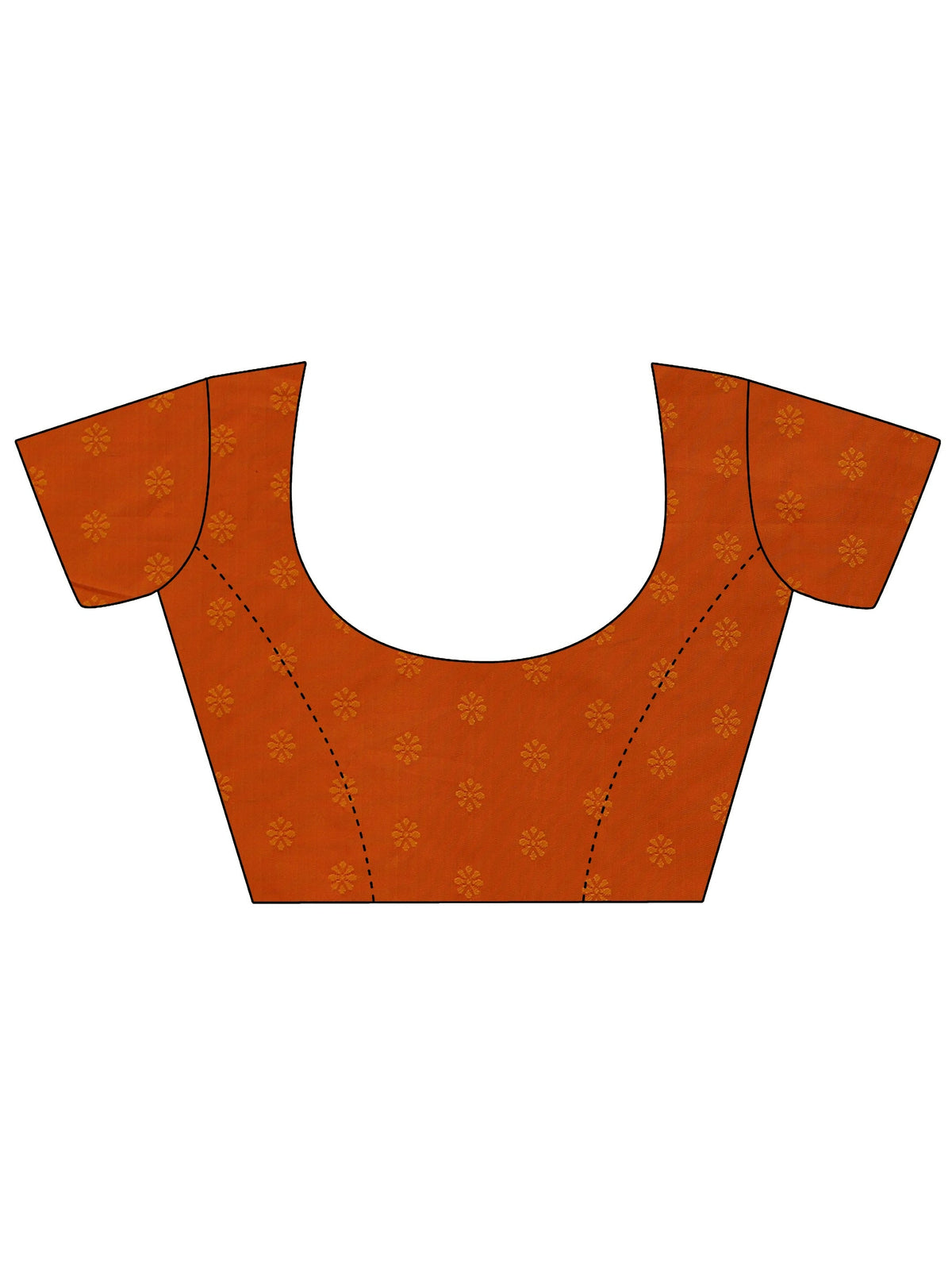 Anouk Orange Banarasi Silk Blend Saree