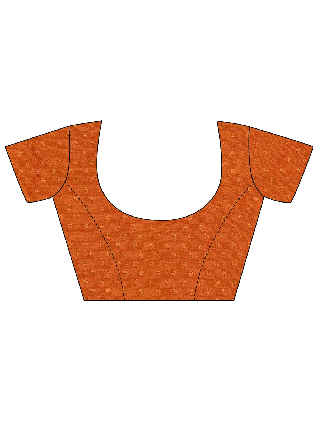 Anouk Orange Banarasi Silk Blend Saree