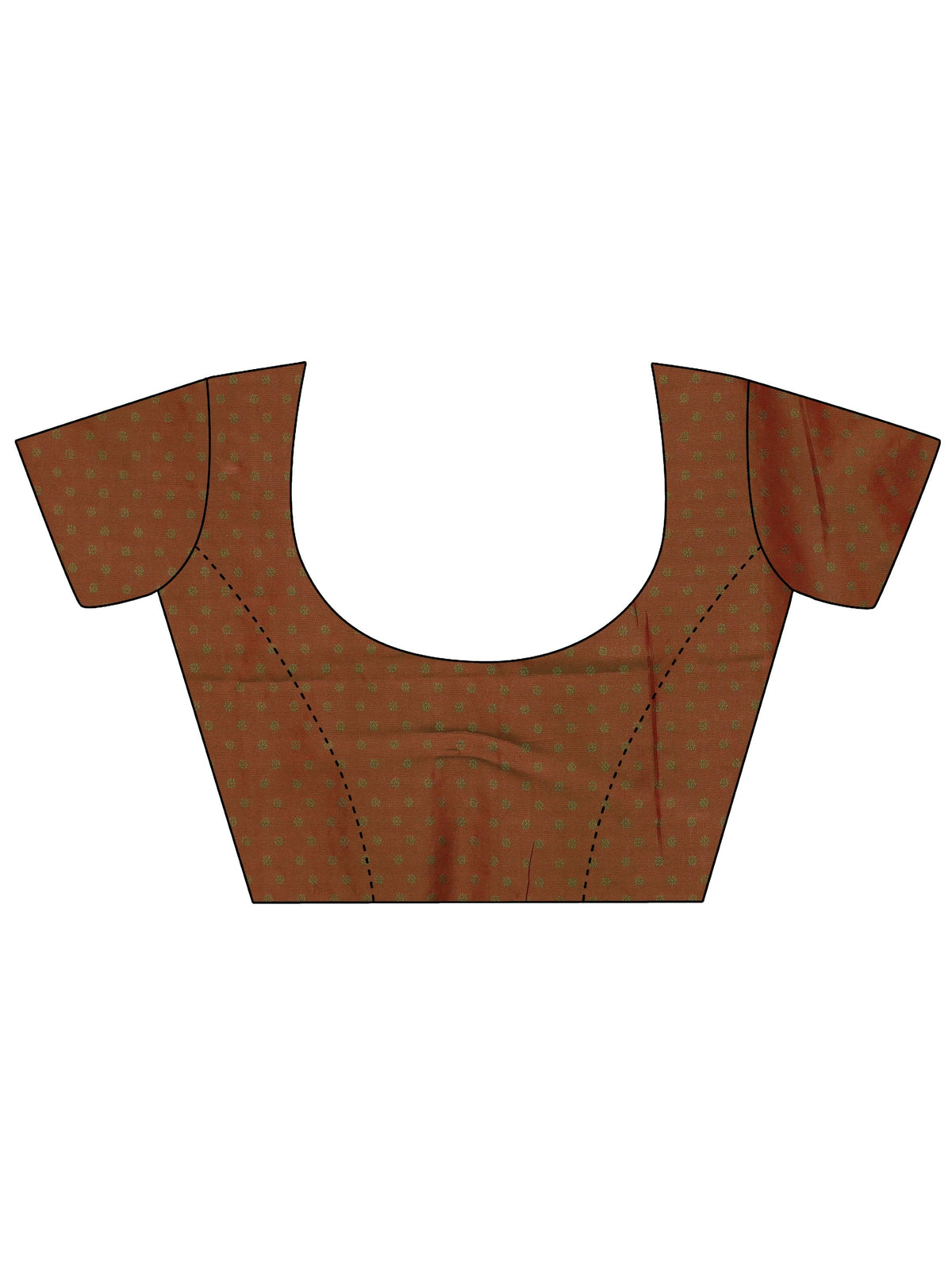 Anouk Rust Brown Banarasi Silk Blend Saree