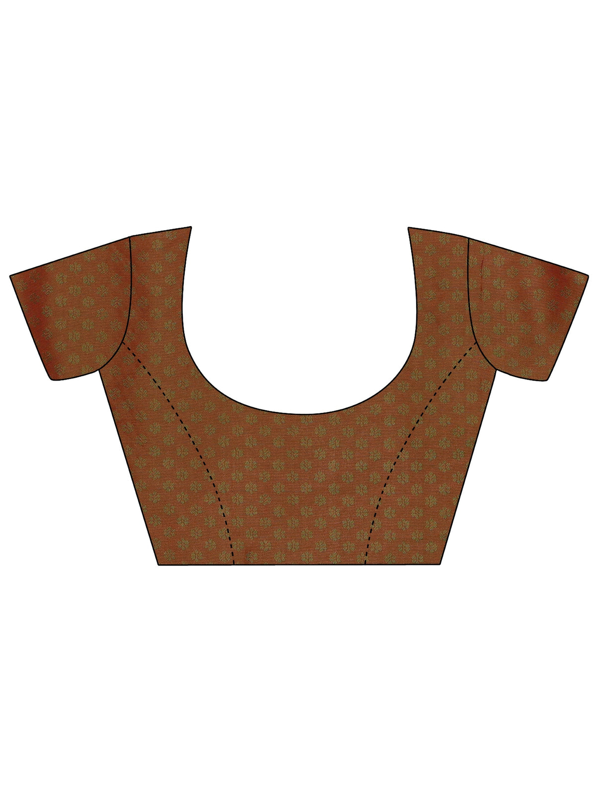 Anouk Rust Brown Banarasi Silk Blend Saree