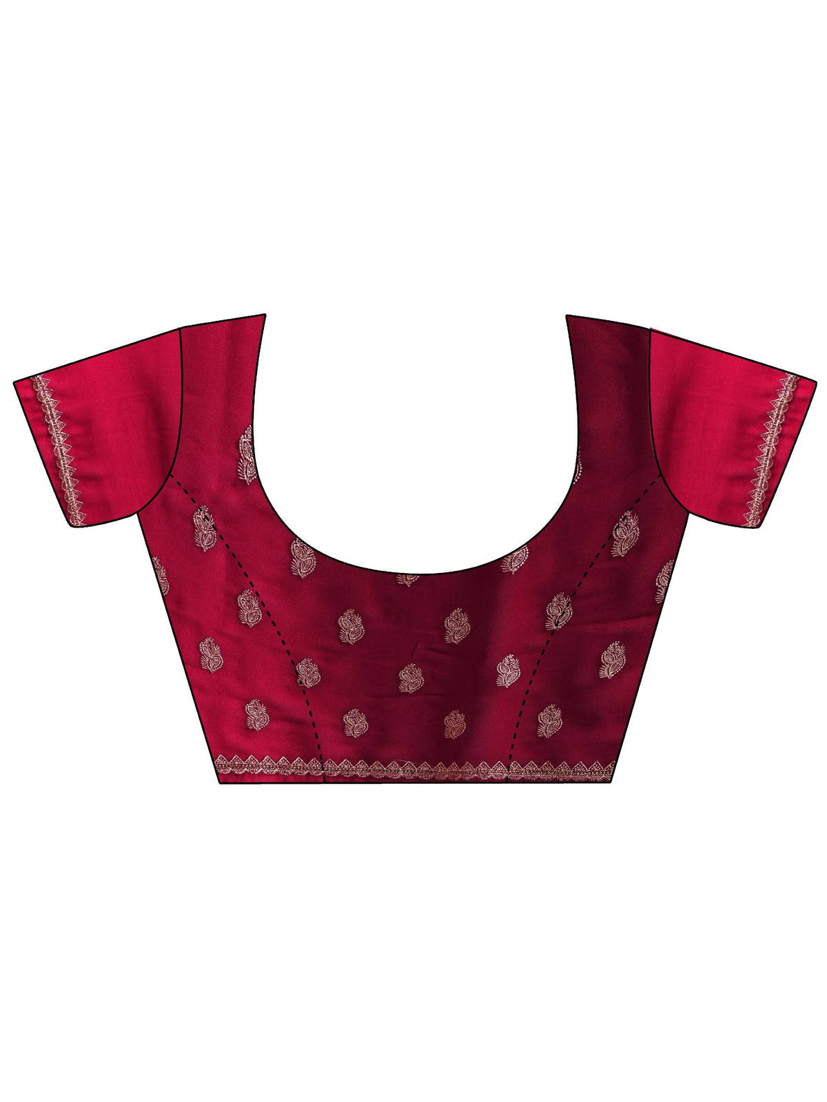 Anouk Rani Pink Embroidered Georgette Saree