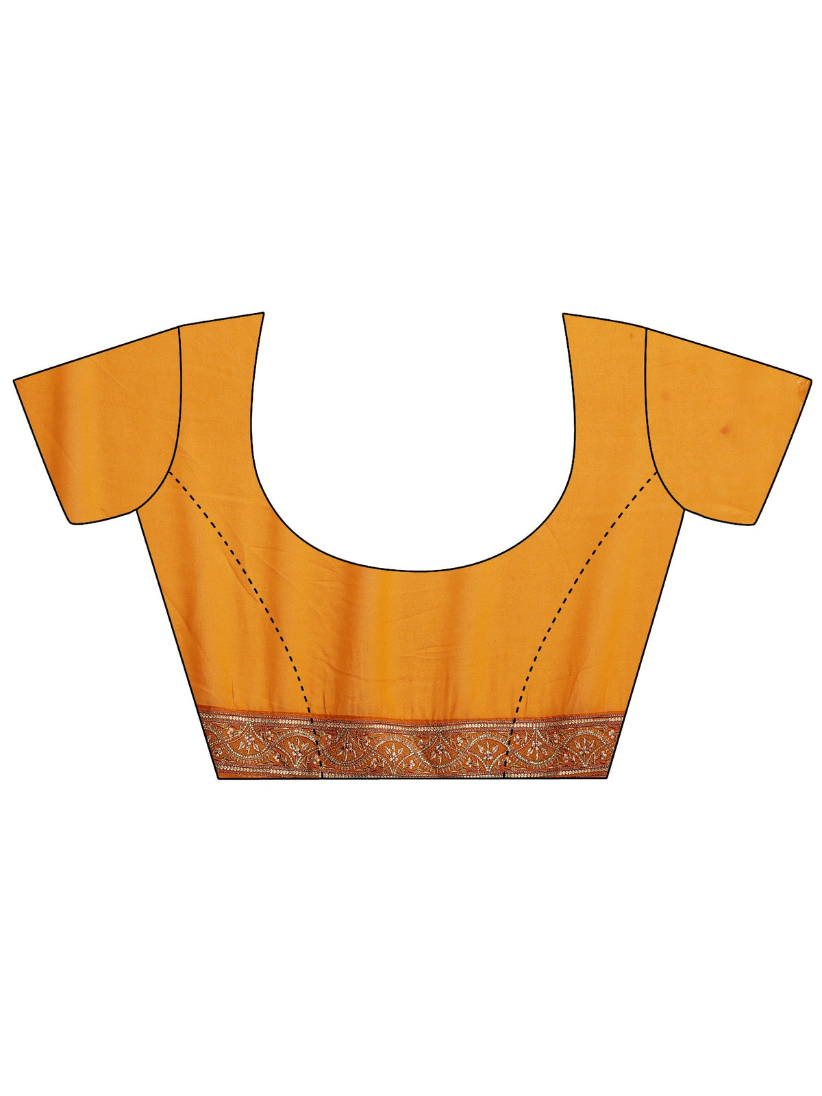 Anouk Art Orange Embroidered Georgette Saree
