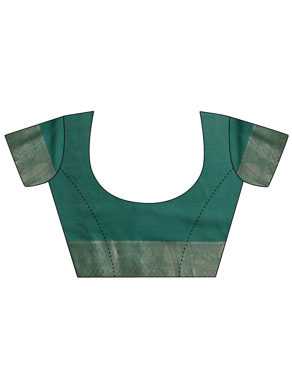 Anouk Sea Green Patola Printed Chiffon Saree