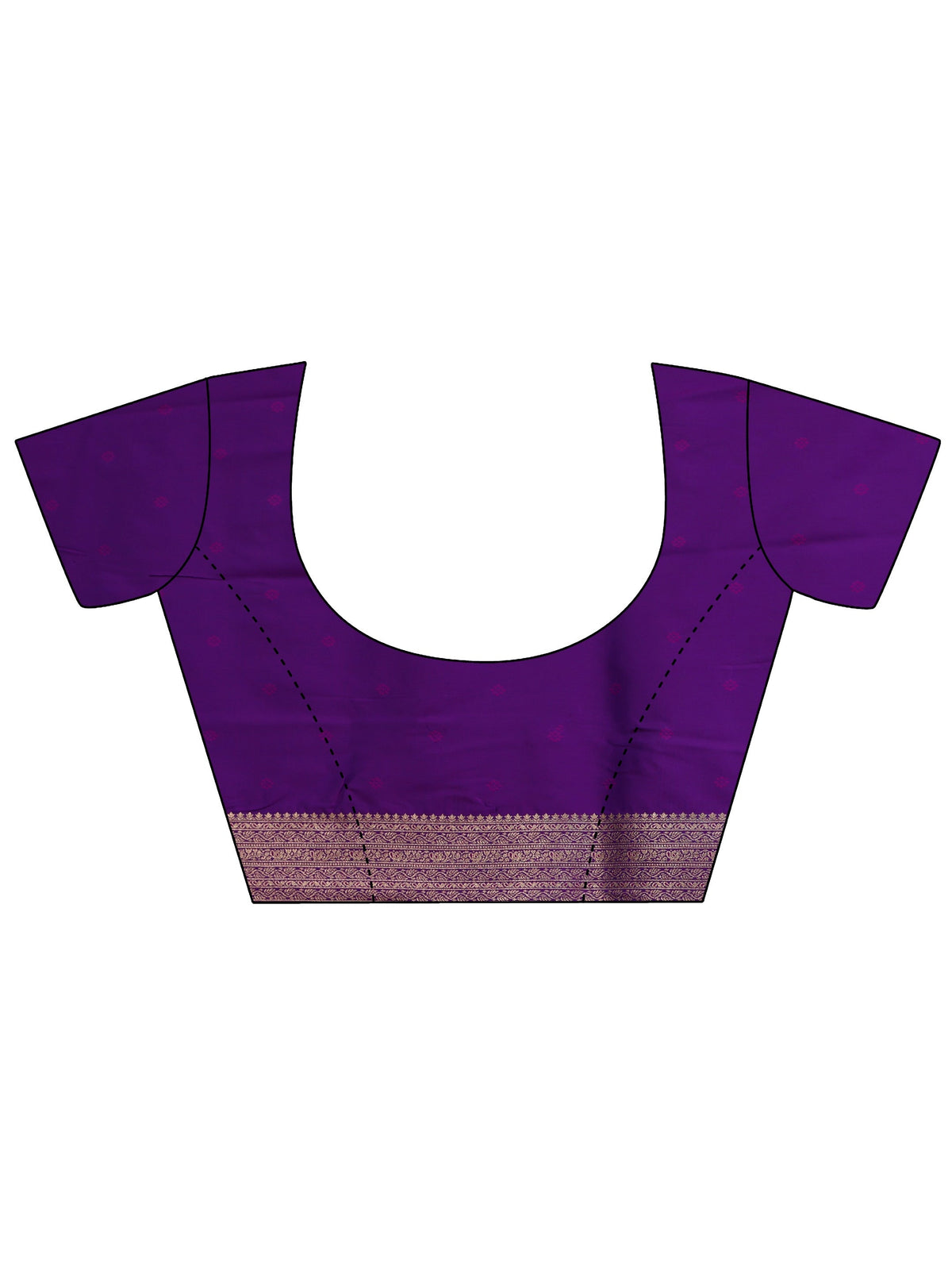 Anouk Plum Purple Banarasi Silk Blend Saree