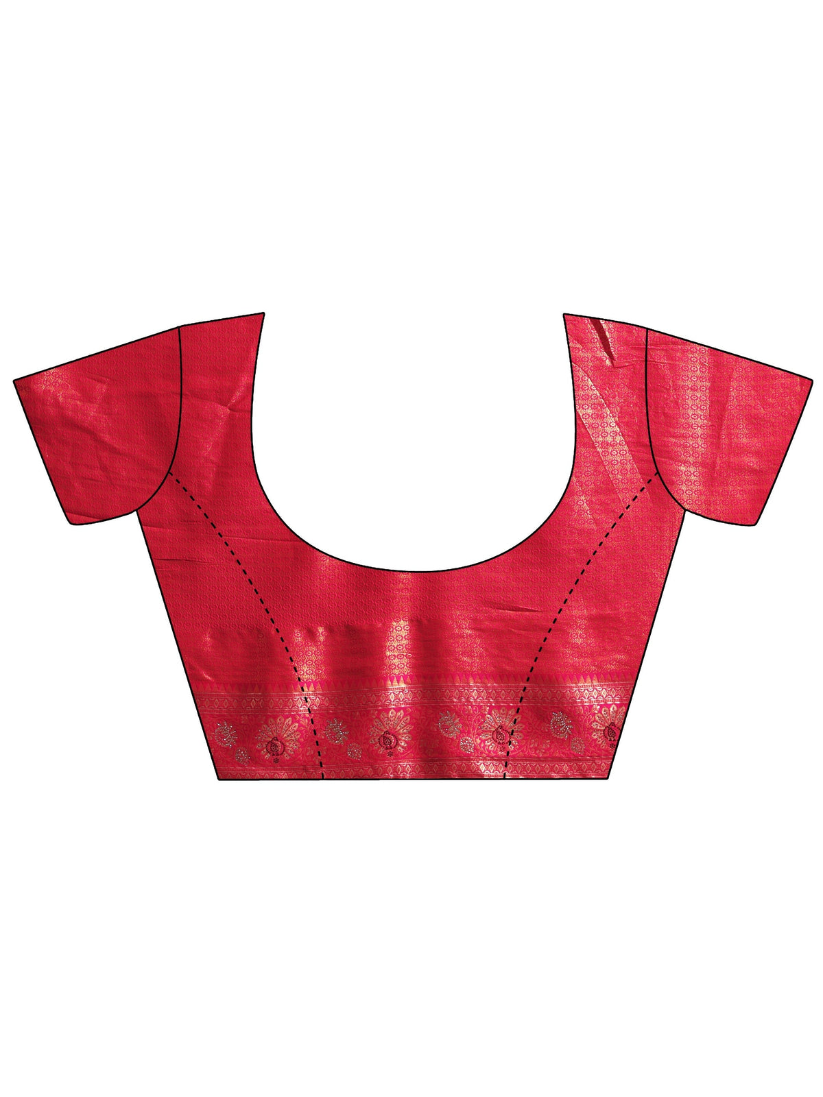 Anouk Peach Pink Woven Design Silk Blend Saree