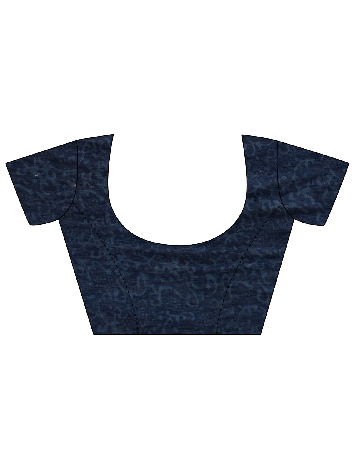 Anouk Indigo Blue Dabu Print Cotton Saree