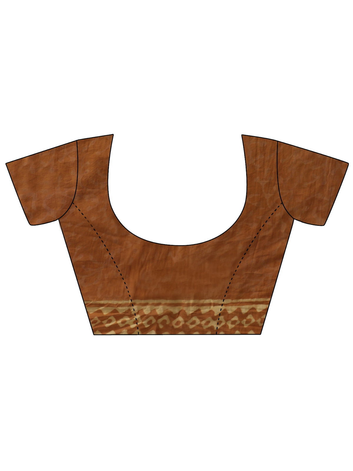 Anouk Mustard Batik Printed Cotton Saree