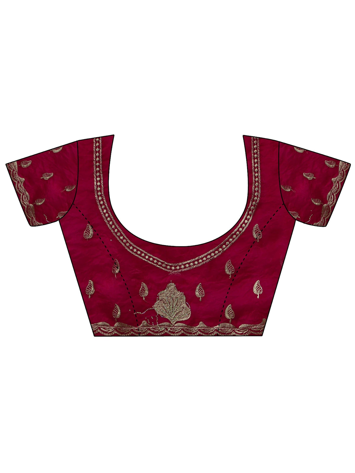 Anouk Rose Pink Embellished Tissue saree