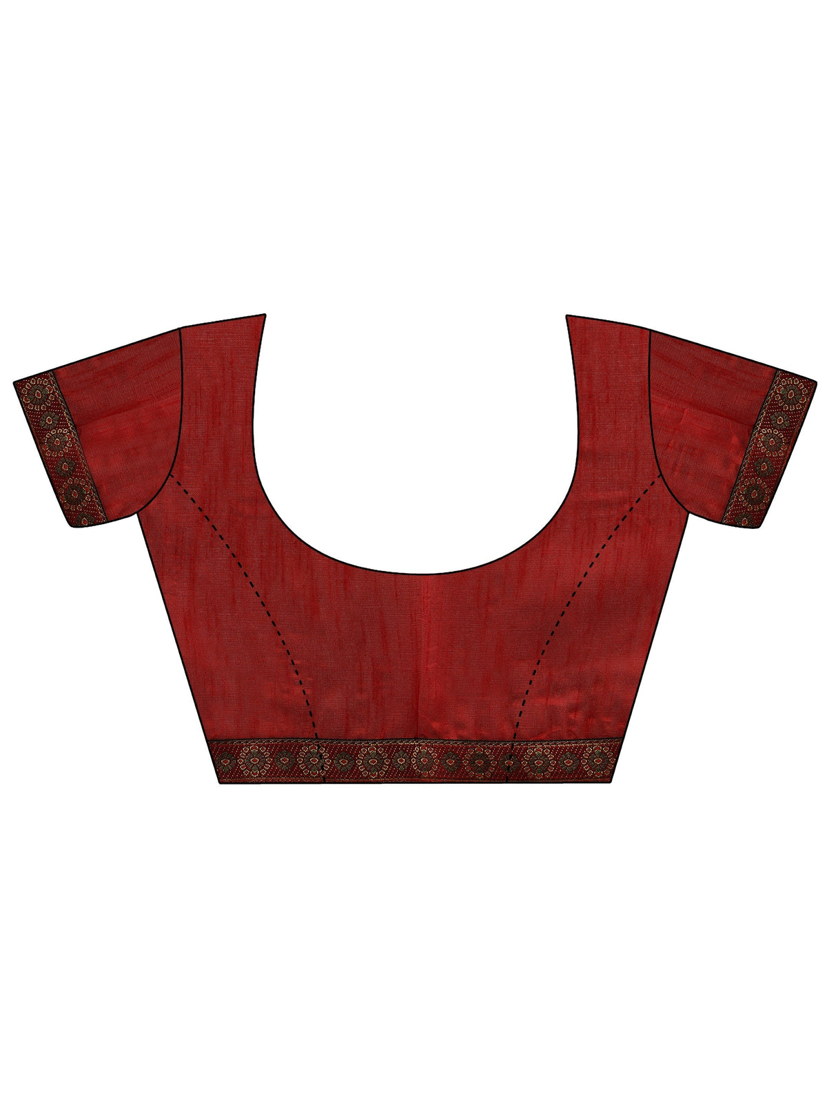 Anouk Crimson Red Floral Printed Georgette Saree