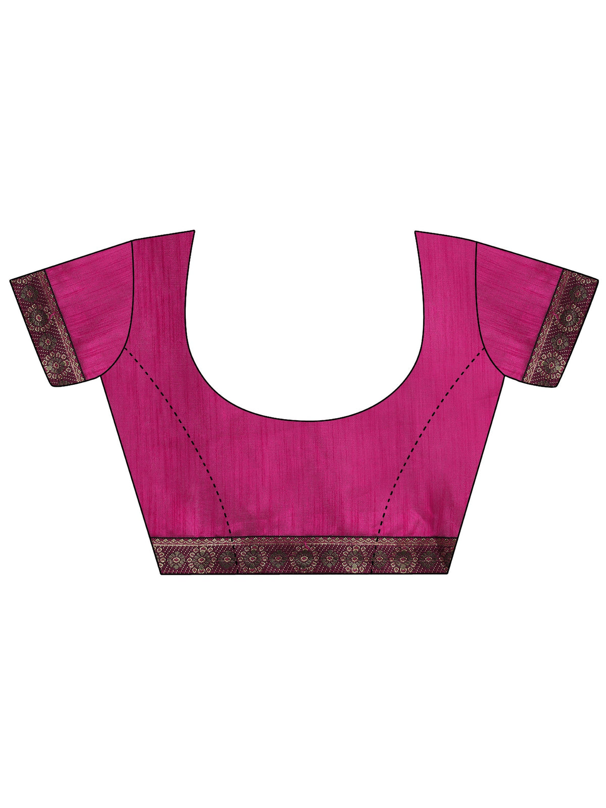 Anouk Magenta Pink Floral Printed Georgette Saree