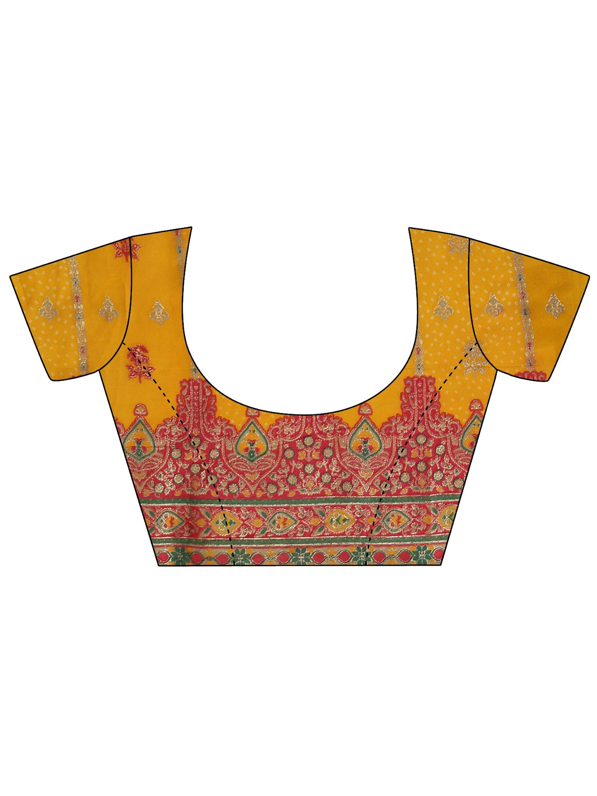 Anouk Mustard Ethnic Printed Georgette Saree