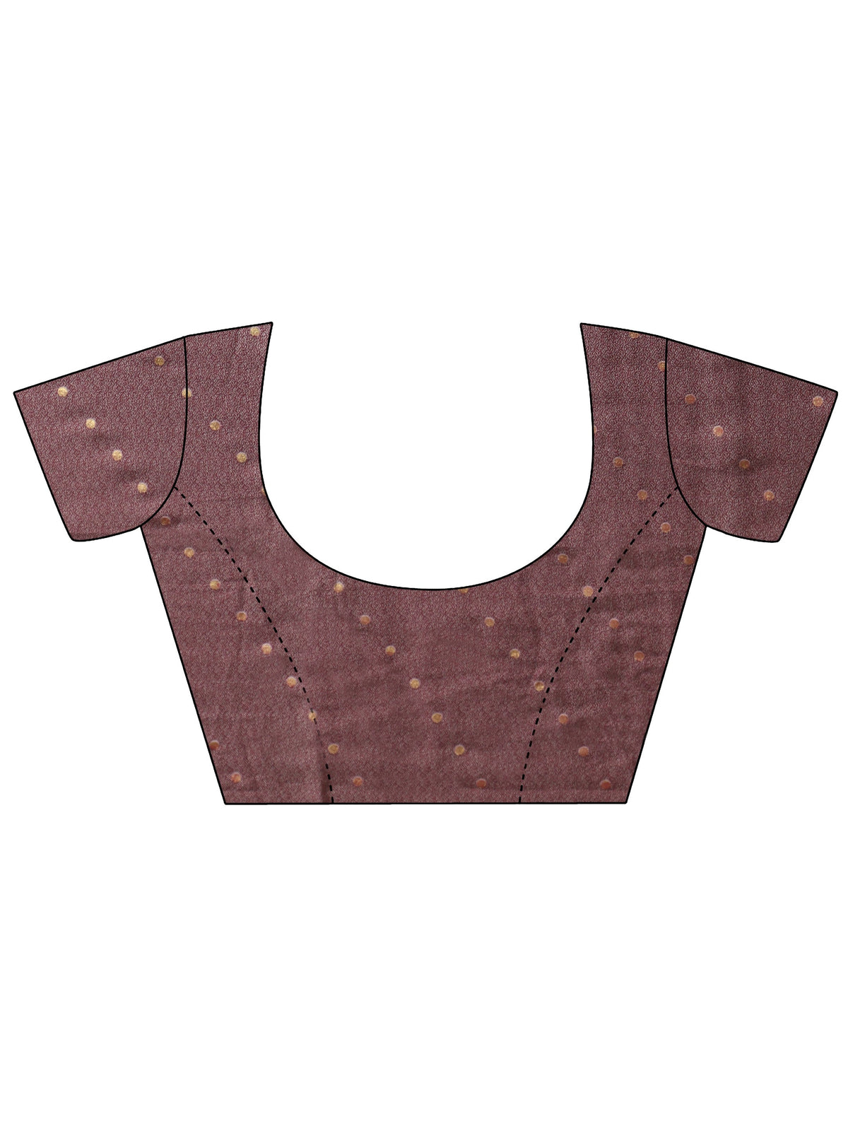 Anouk Burgundy Floral Printed Silk Blend Saree with Woven Border