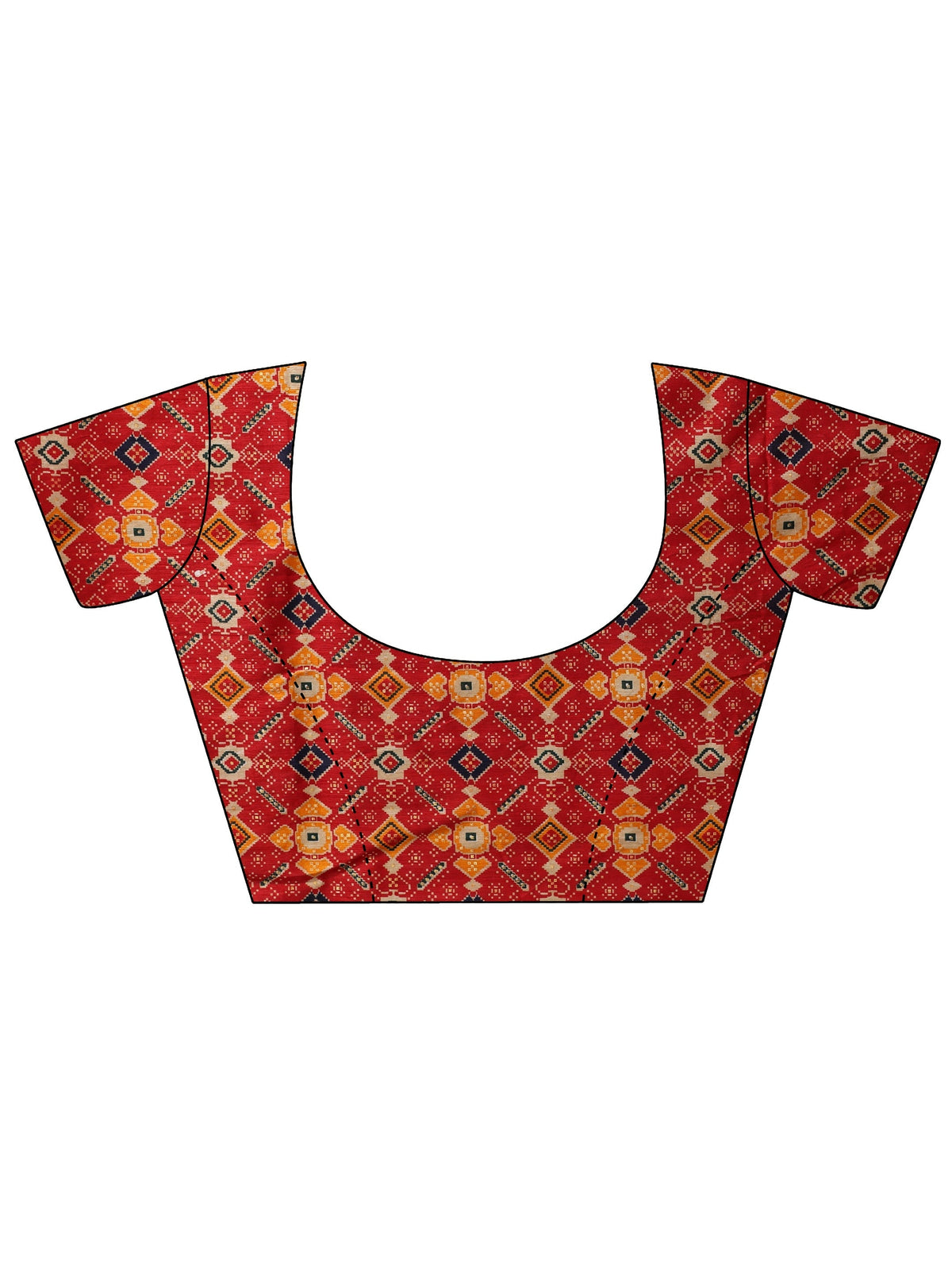 Anouk Mustard Tissue Saree with Patola Border