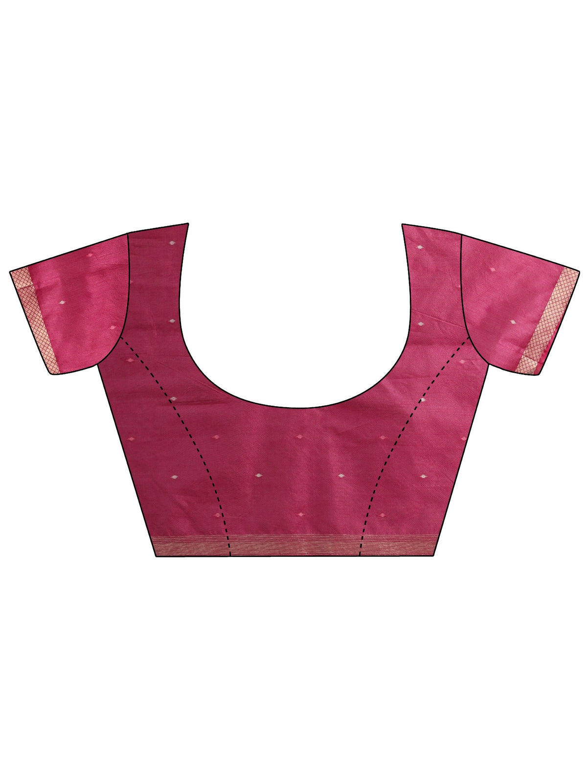 Anouk Rani Pink Woven Design Silk Blend Saree