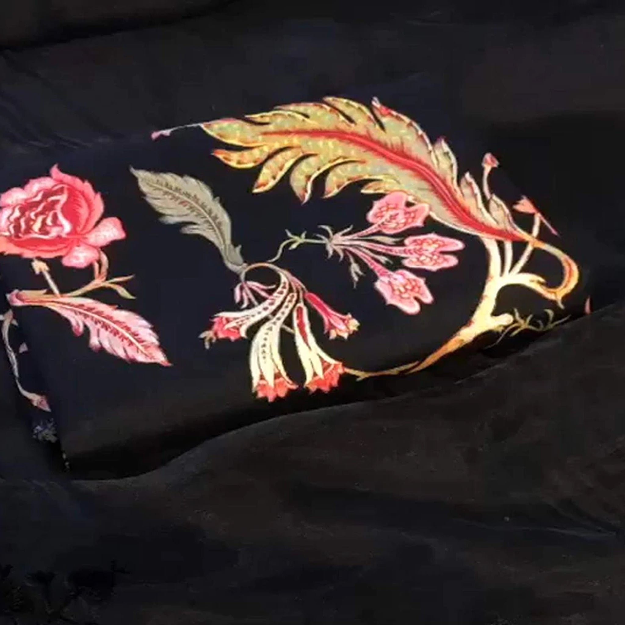 Organza Silk Saree with Beautiful Embroidery Thread Work and Silk Blouse for Wedding