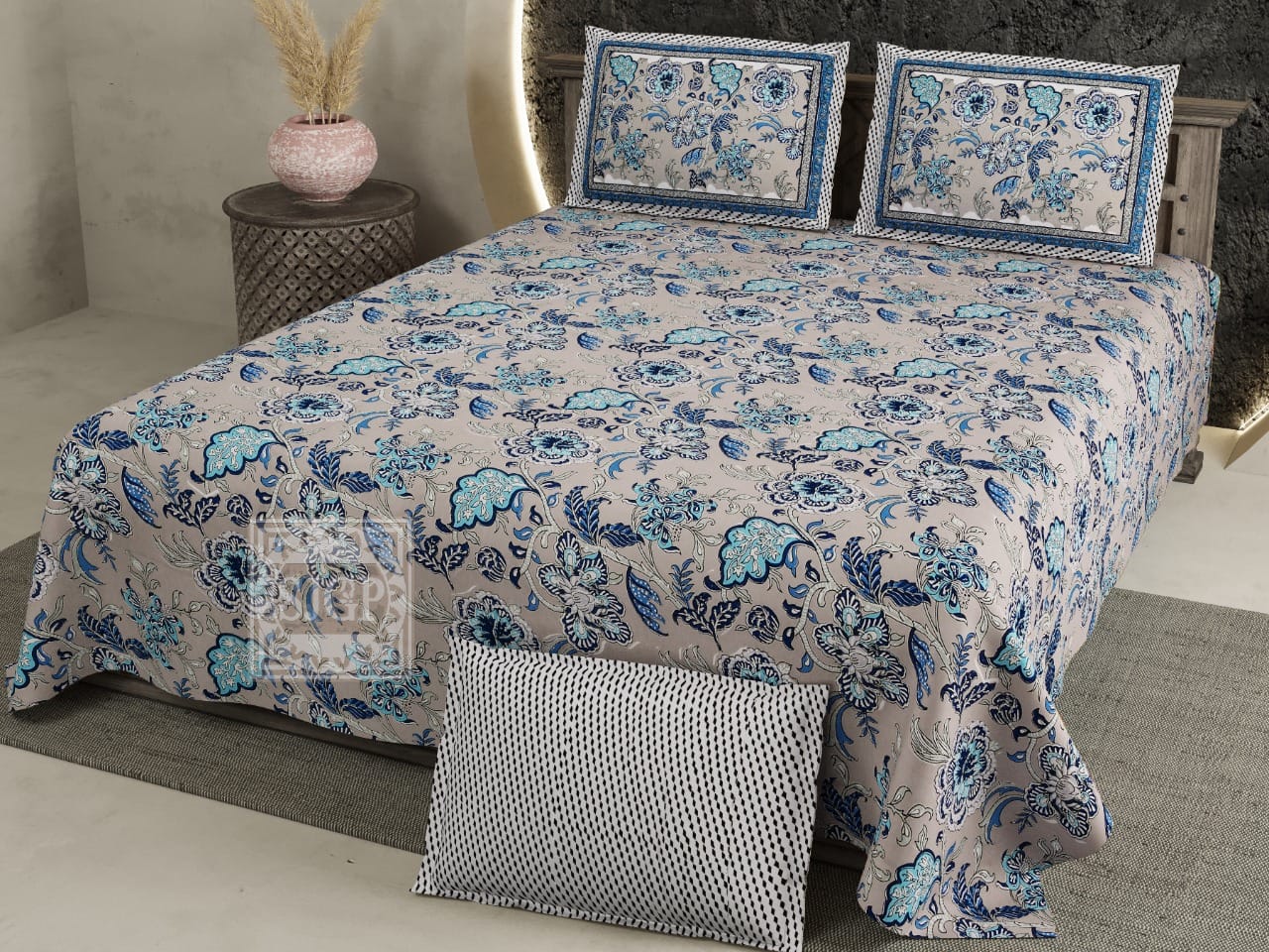 Chartook Jumbo Bedsheet Set - 9 ft by 9 ft (108x108 inches) with 2 Pillow Covers