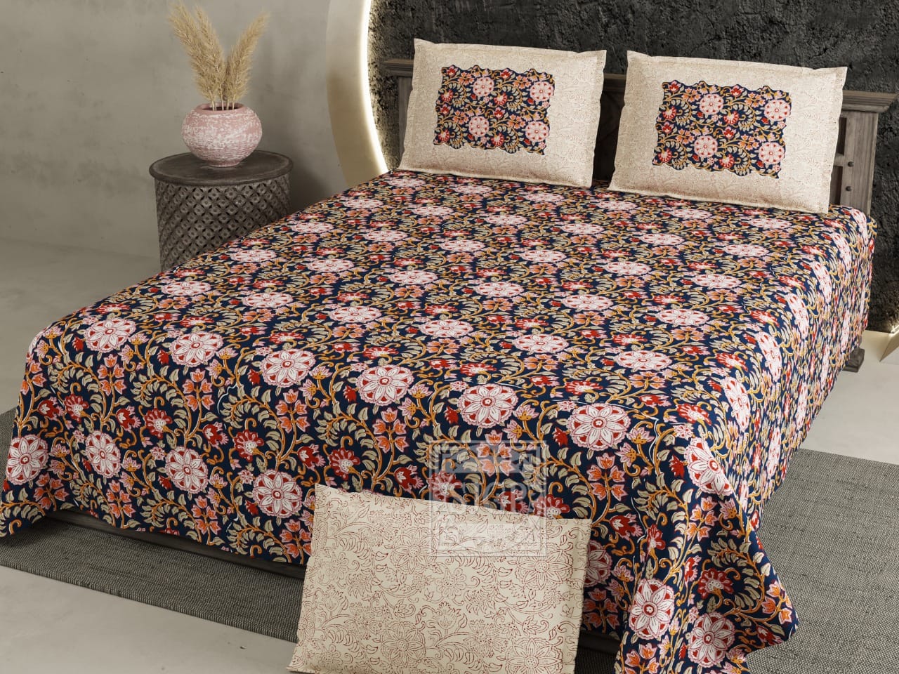 Chartook Jumbo Bedsheet Set - 9 ft by 9 ft (108x108 inches) with 2 Pillow Covers