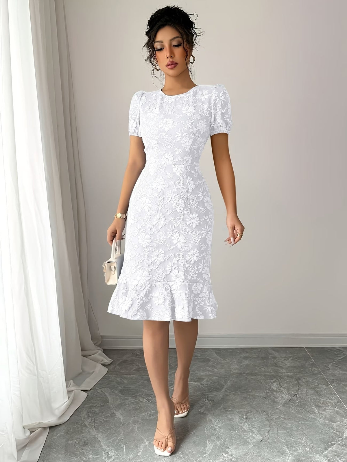Women’s Summer Floral Bodycon Party Dress