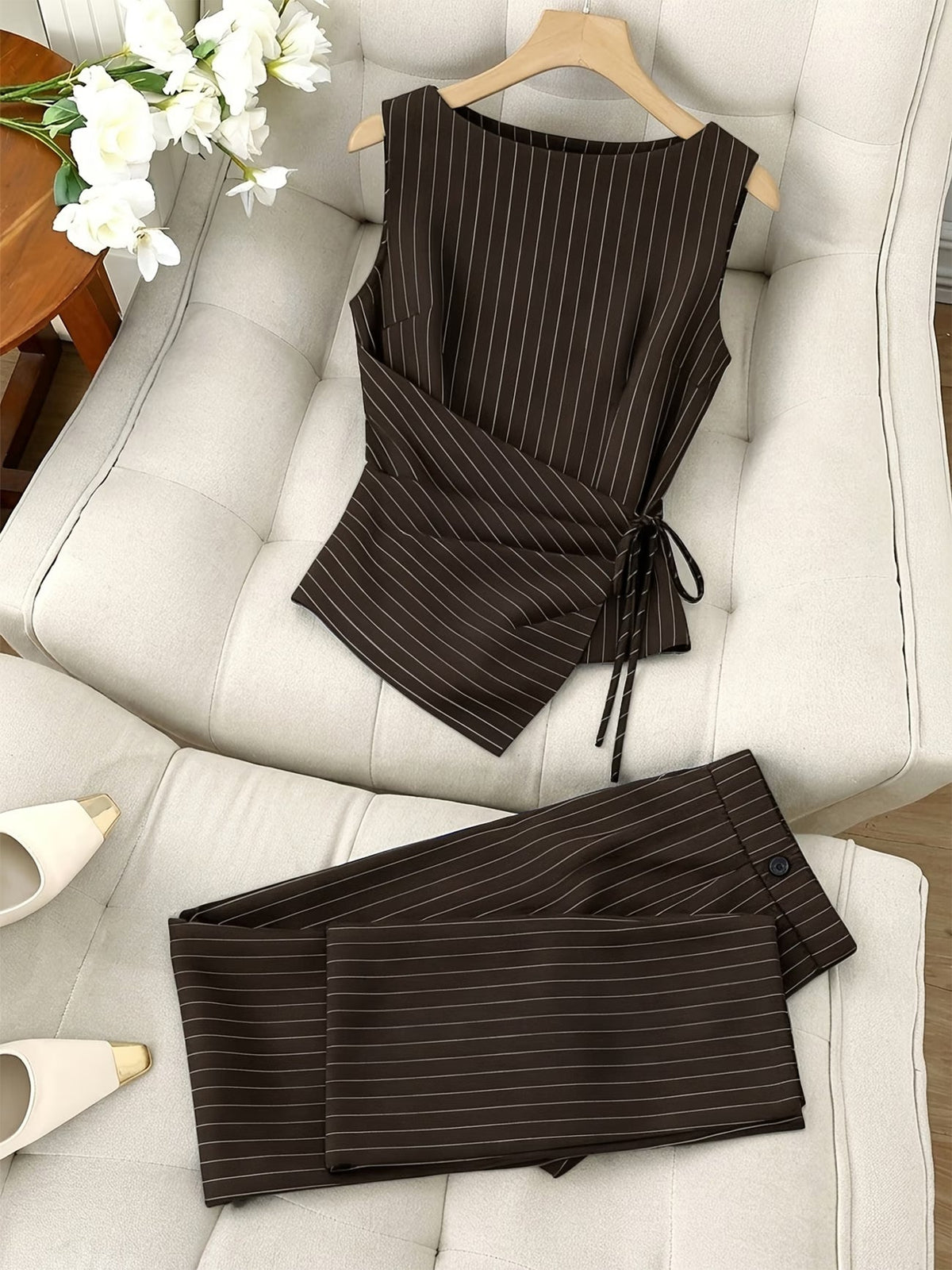 Luxe Pinstripe Co-Ord Set🖤