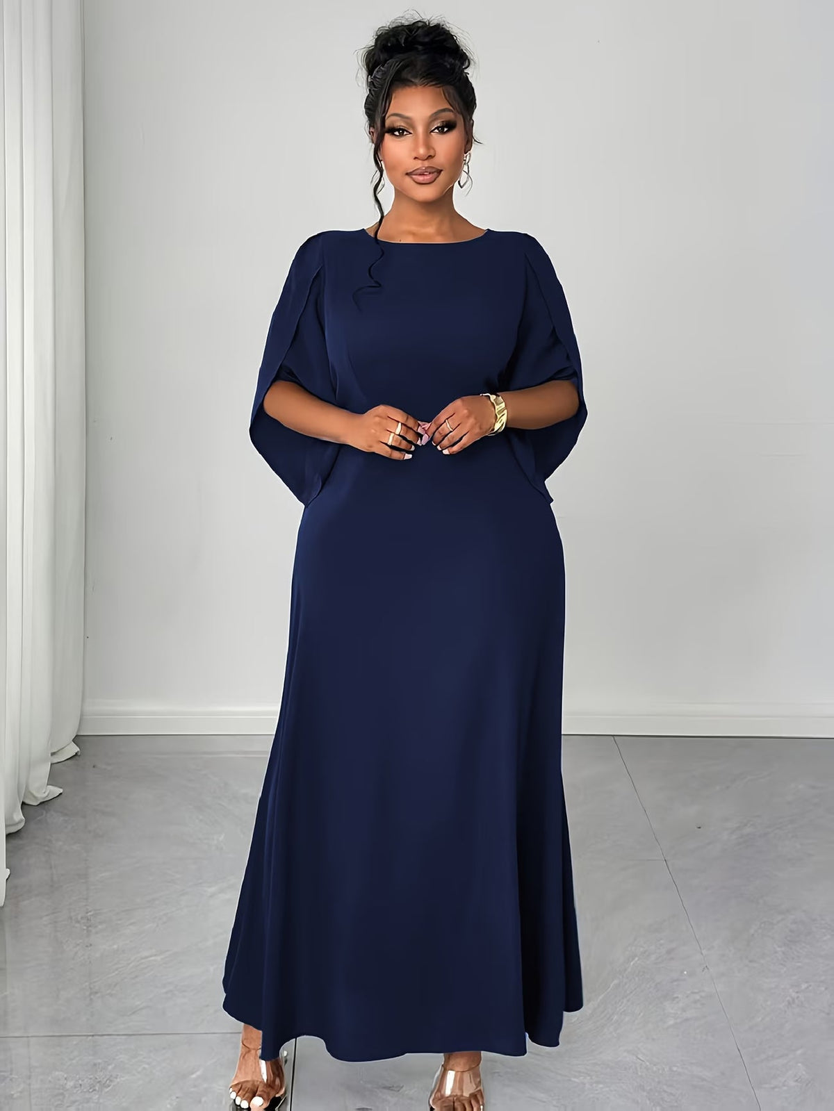 Elegant Asymmetrical Flare Dress