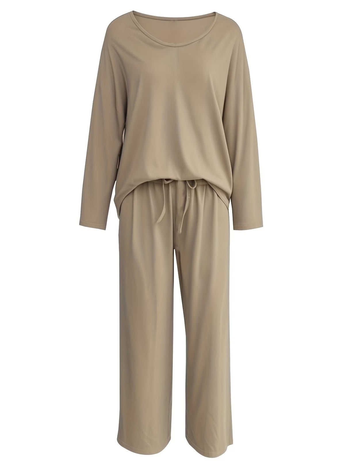 Luxury Directional Wide-Leg Co-Ord Set