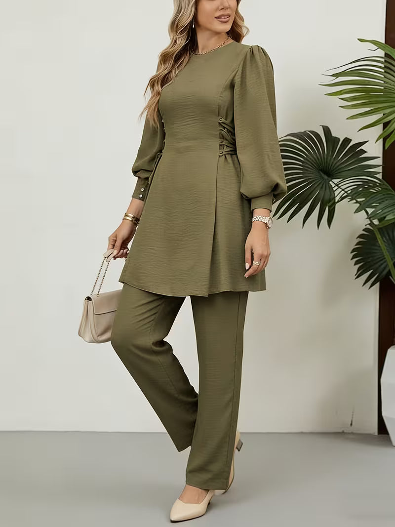 Middle Eastern Arabian 2pcs Abaya Set