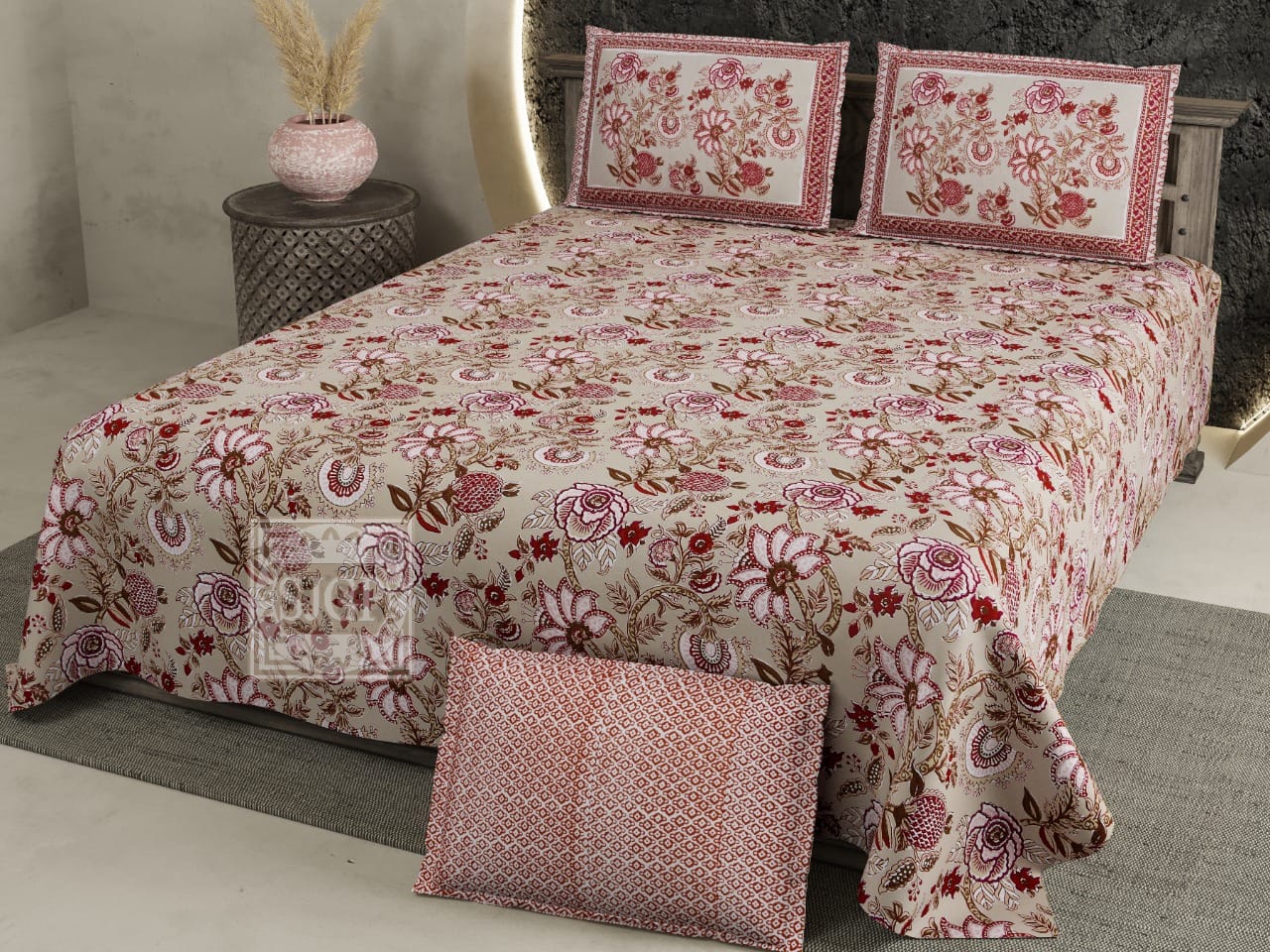 Chartook Jumbo Bedsheet Set - 9 ft by 9 ft (108x108 inches) with 2 Pillow Covers