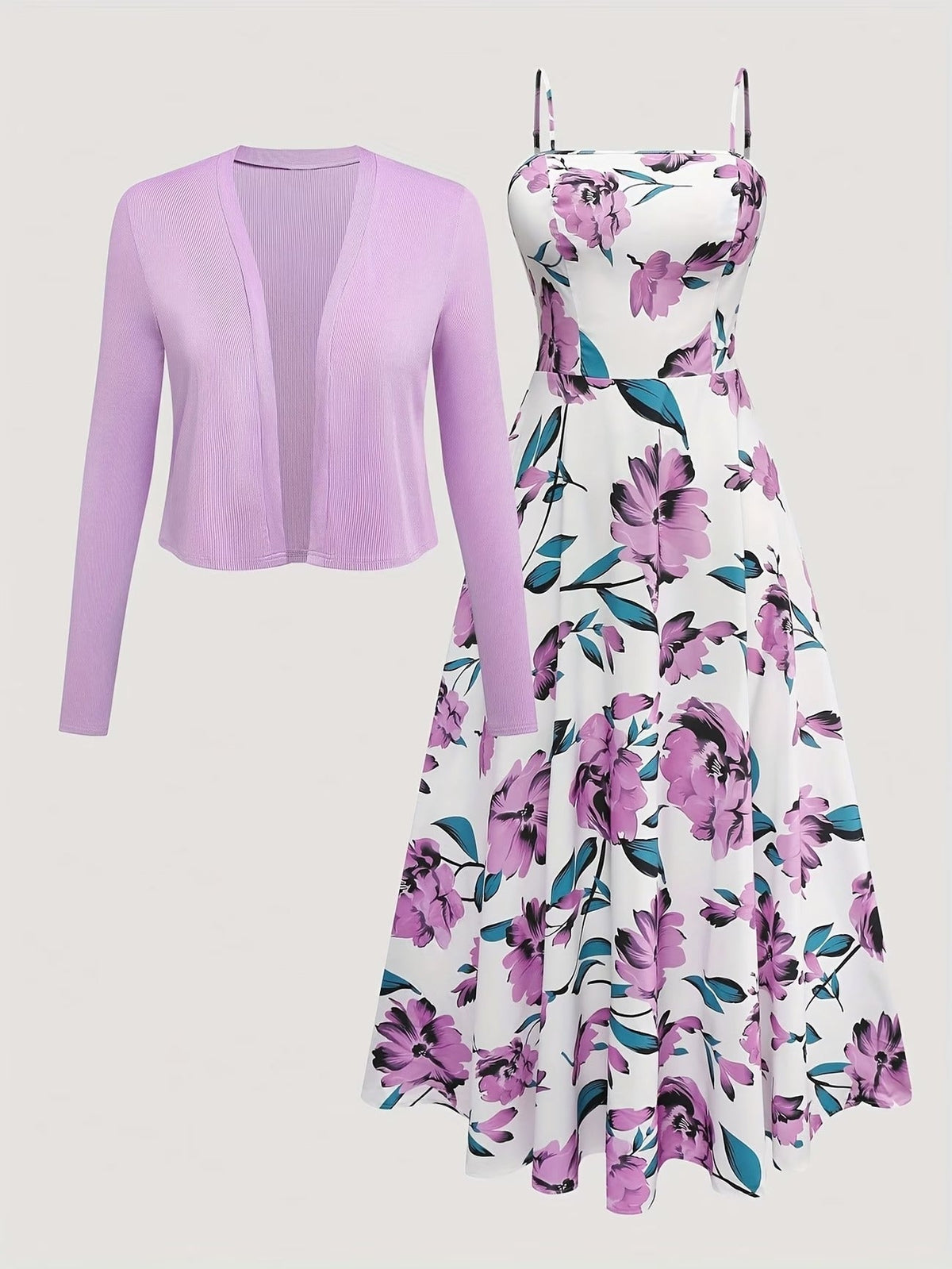 Long Sleeve Round Neck Top with Belt Bow Detail & Matching Skirt | Stylish Spring/Summer Party & Occasion Wear for Women