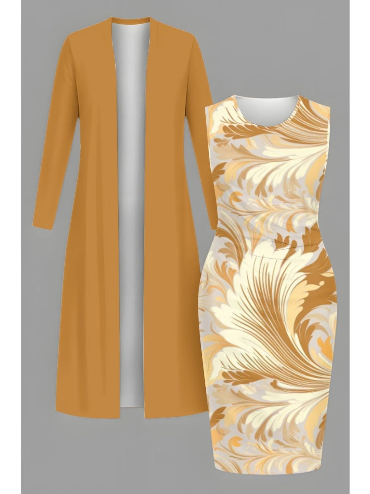 Retro Round Neck Mid-Sleeve Top & Casual Pants Outfit for Women