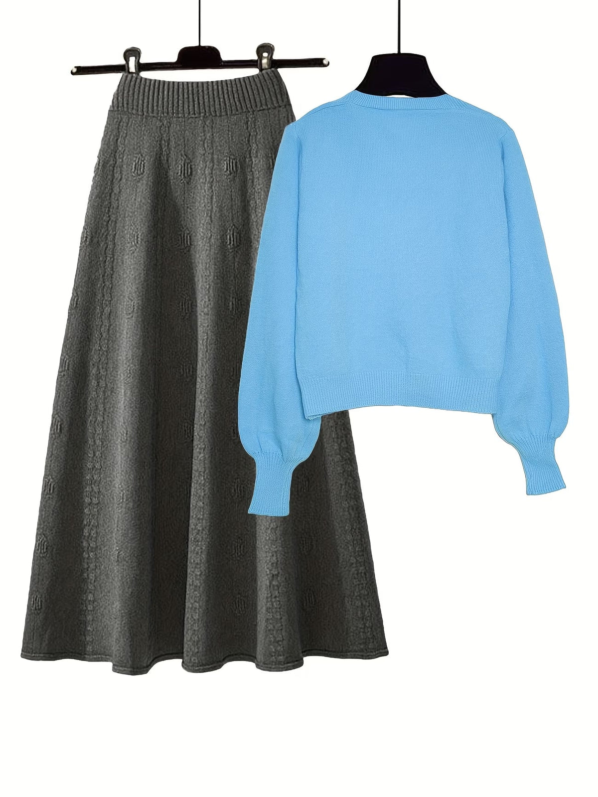 Women’s Knit Top & Skirt Set